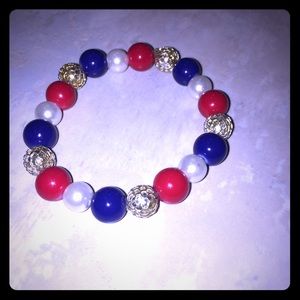 Handmade patriotic bracelet